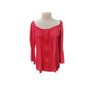 Melissa Paige Boho Coral Top